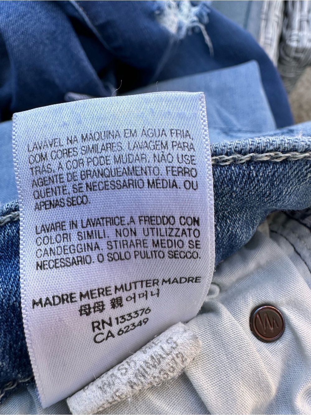 MOTHER mid rise dazzler ankle Light Blue Jeans - Picture 7 of 8